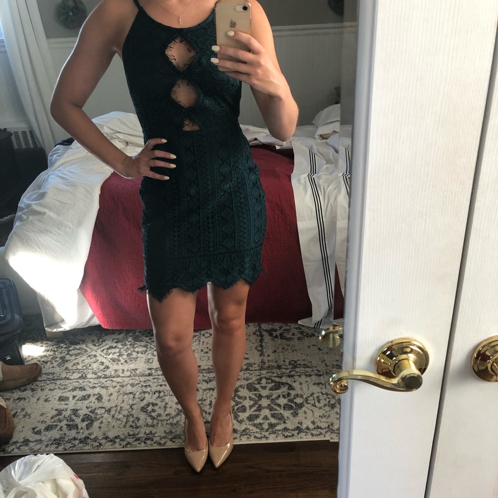 Green storia dress
